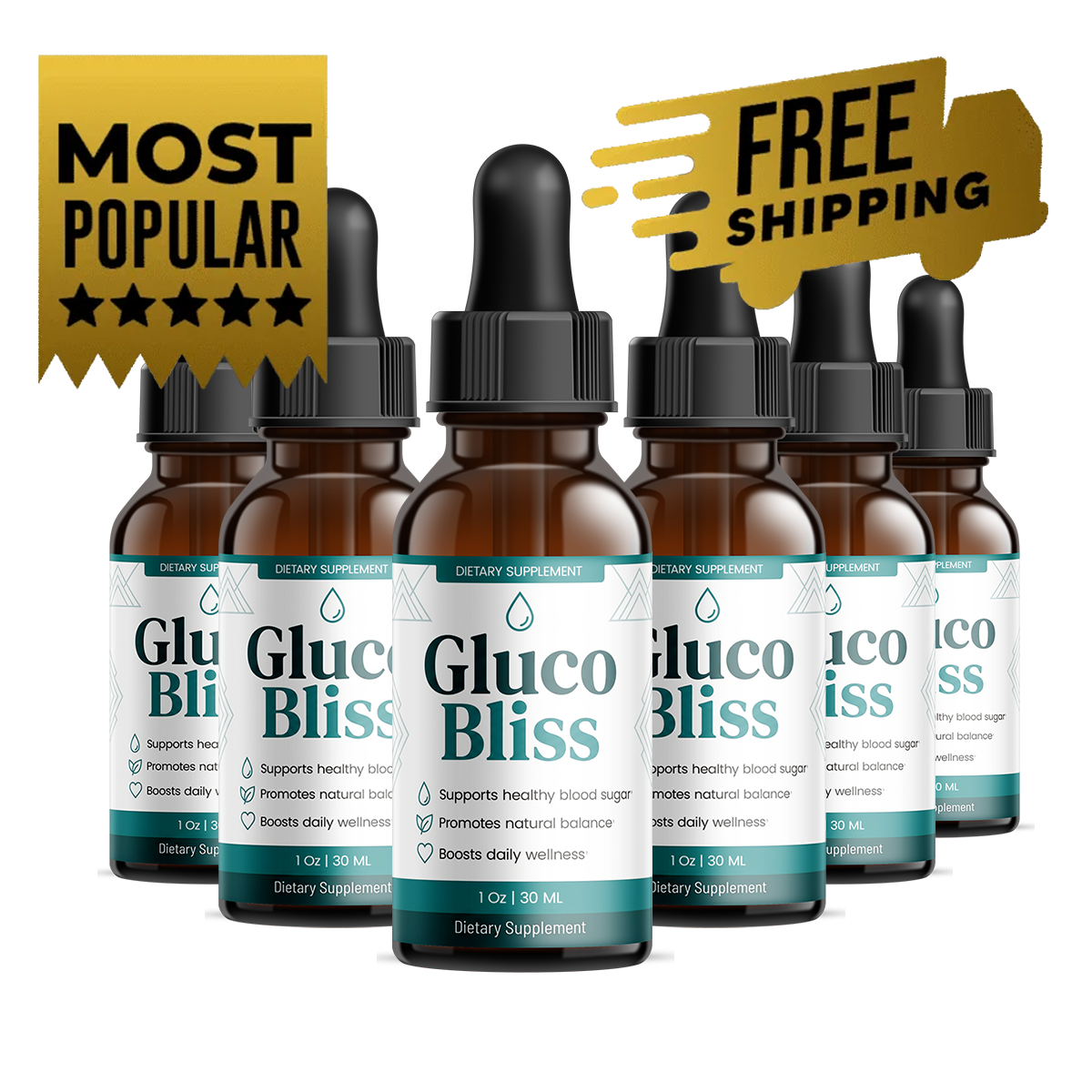 GlucoBliss six bottle kit &mdash; 180 day supply, best value